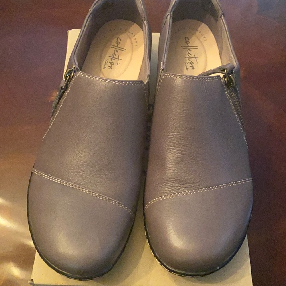Clark slip in shoes